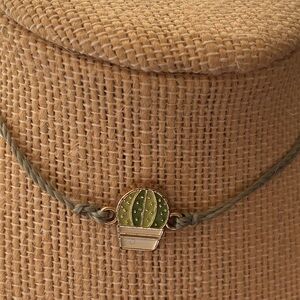 Pura Vida Green Cactus Charm Bracelet